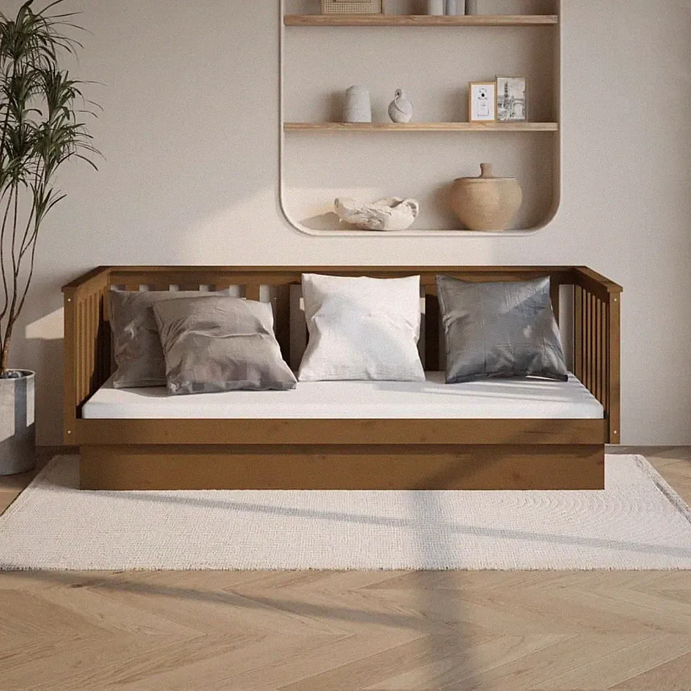 Tagesbett Massivholz Kiefer Bettgestelle Einzelbett Sofabett Gästebett Sofa DE