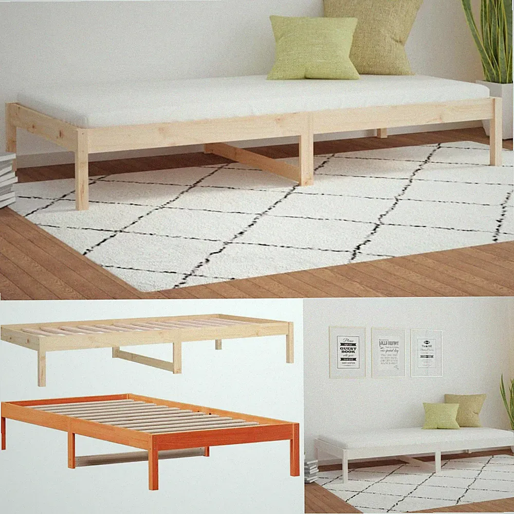 Tagesbett Massivholz Kiefer Einzelbett Kinderbett Jugendbett 80x200cm 90x200cm