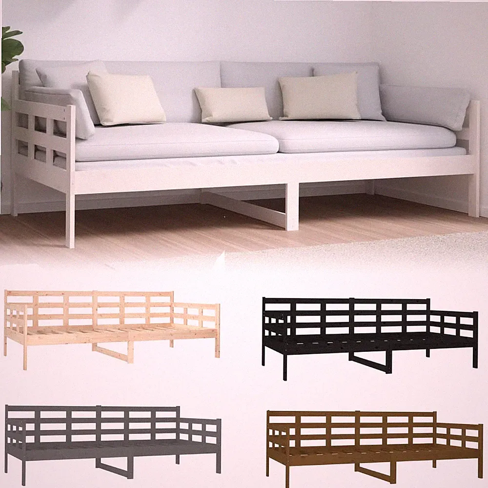 Tagesbett Massivholz Kiefer Einzelbett Sofabett Gästebett Sofa Lattenrost Bett