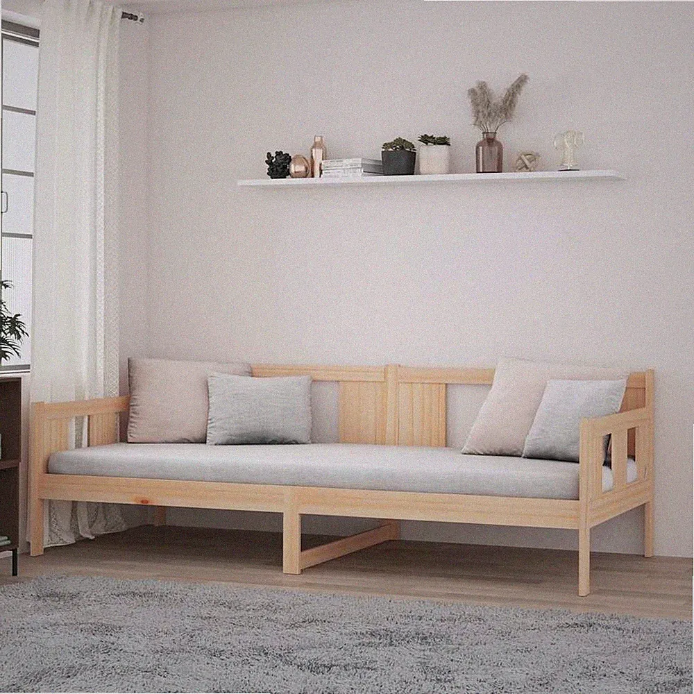 Tagesbett Massivholz Kiefer Sofabett Gästebett Bettsofa mehrere Auswahl vidaXL