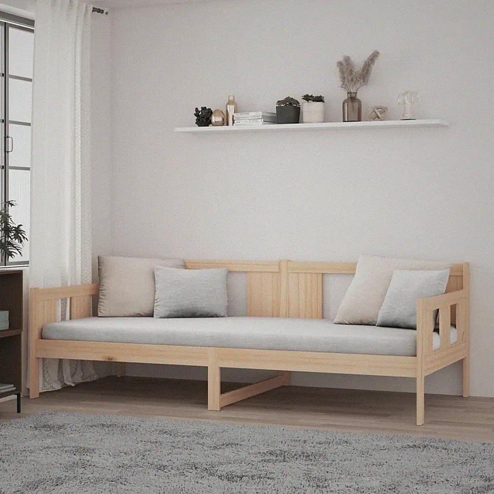 Tagesbett Massivholz Kiefer Sofabett Gästebett Bettsofa mehrere Auswahl vidaXL