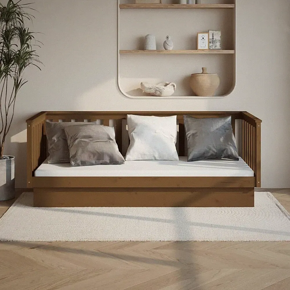 Tagesbett Massivholz Kiefer Sofabett Gästebett Bettsofa Sofa Schlafzimmer