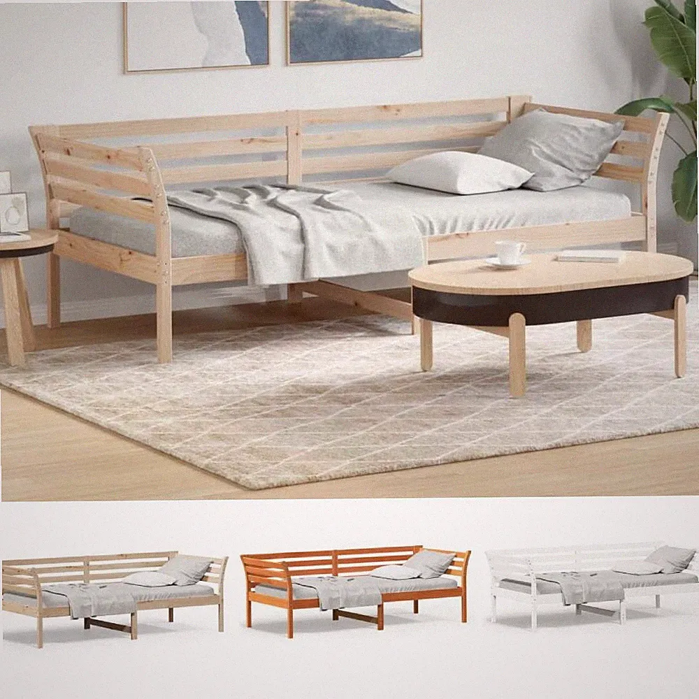 Tagesbett Massivholz Lattenrost Einzelbett Schlafsofa Bettgestell Bett Gestell