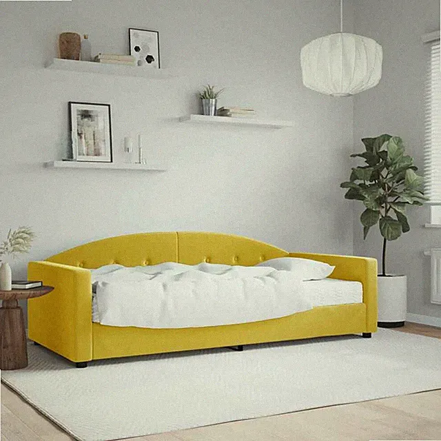 Tagesbett mit Matratze Samt Doppelbett Bettgestell Matratze Tagesbett Schlafsofa