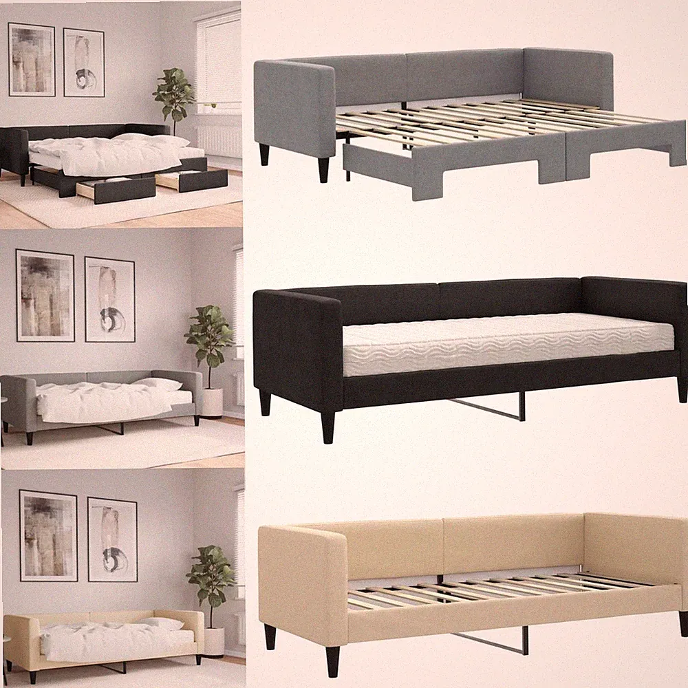 Tagesbett mit/ohne Matratze Bettgestell Schlafzimmer Daybett Betten Tagesbett