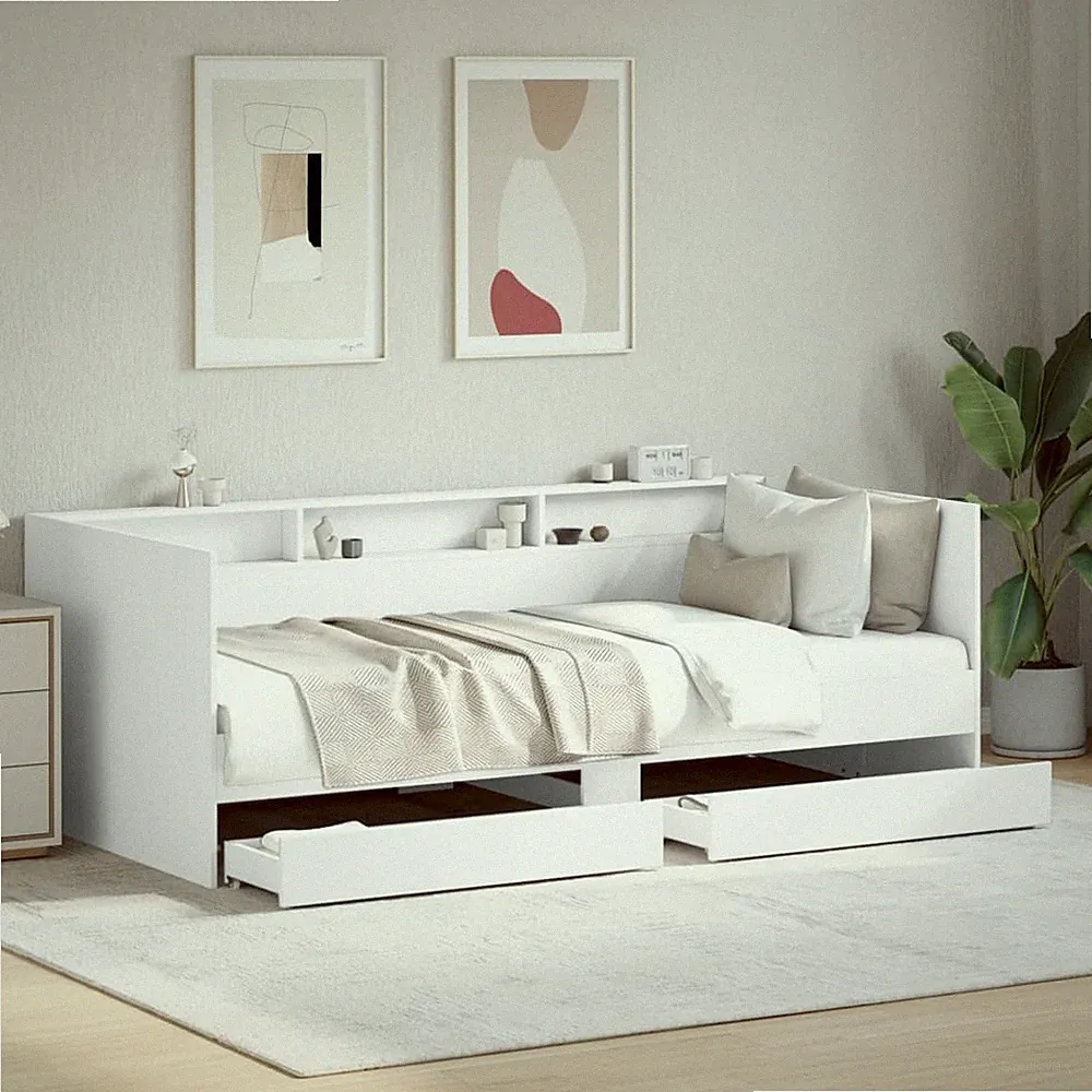 Tagesbett mit Schubladen Gästebett Bettsofa Bettgestell Sofabett Sofa vidaXL