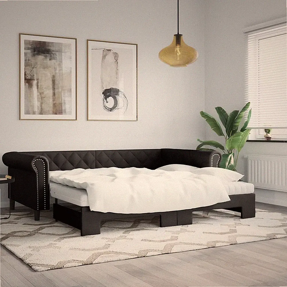 Tagesbett Schlafsofa Sofa Bett Bettsofa Gästebett Schlafcouch Kunstleder vidaXL