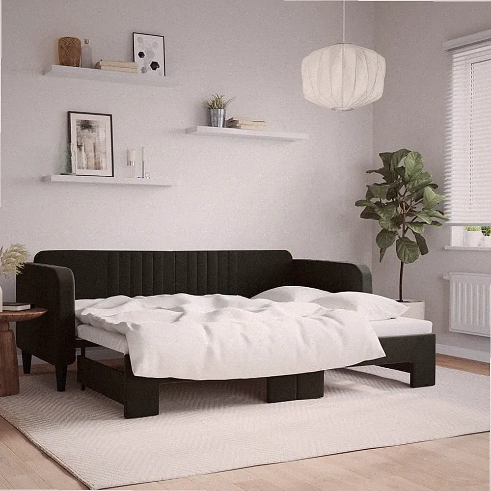 Tagesbett Schlafsofa Sofa Bett Bettsofa Gästebett Schlafcouch Samt vidaXL
