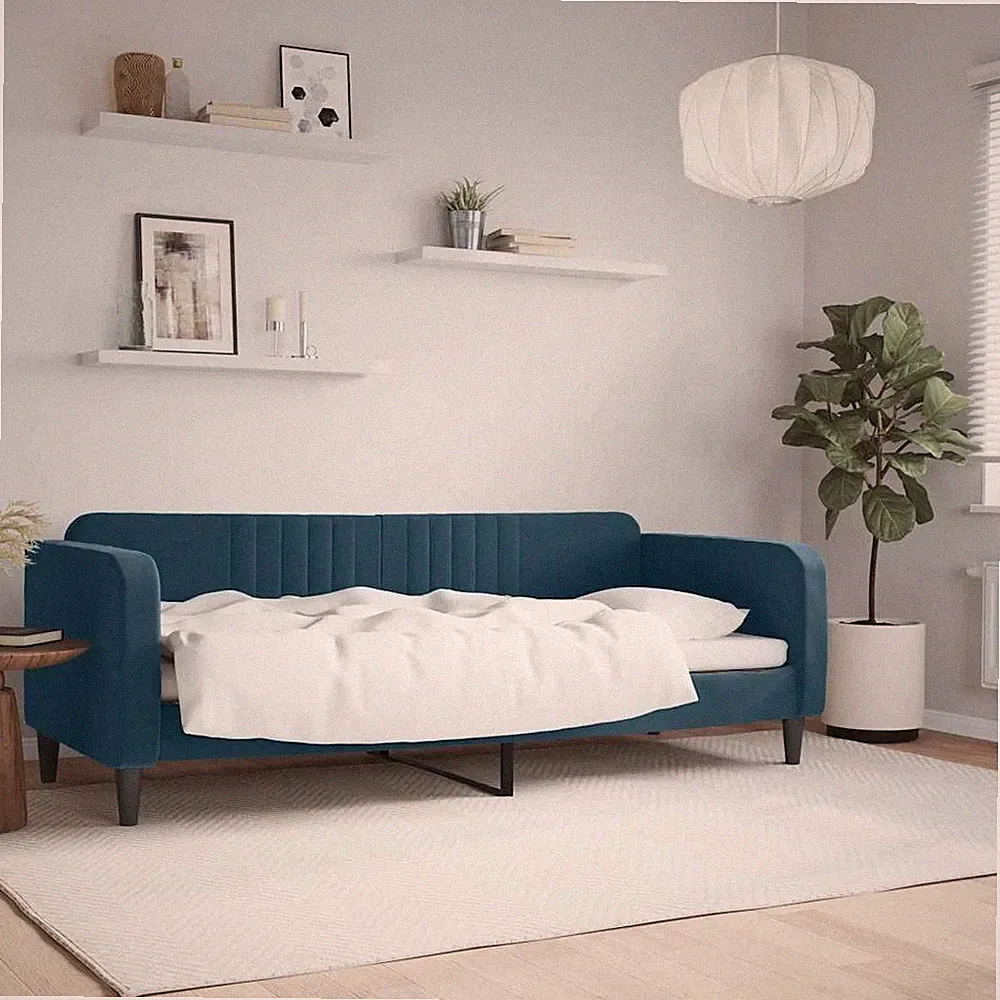 Tagesbett Schlafsofa Sofa Bett Bettsofa Gästebett Schlafcouch Samt vidaXL