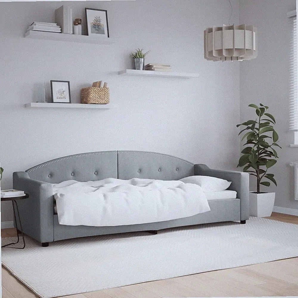 Tagesbett Schlafsofa Sofa Bett Gästebett Bettgestell Schlafcouch Stoff vidaXL
