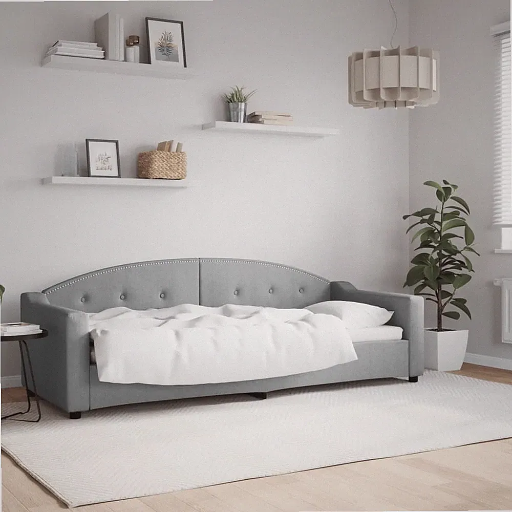 Tagesbett Schlafsofa Sofa Bett Gästebett Bettgestell Schlafcouch Stoff vidaXL