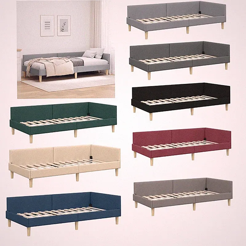 Tagesbettgestell Eckbettgestell Stoff Tagesbett Bettgestell Sofa Bett Bettrahmen