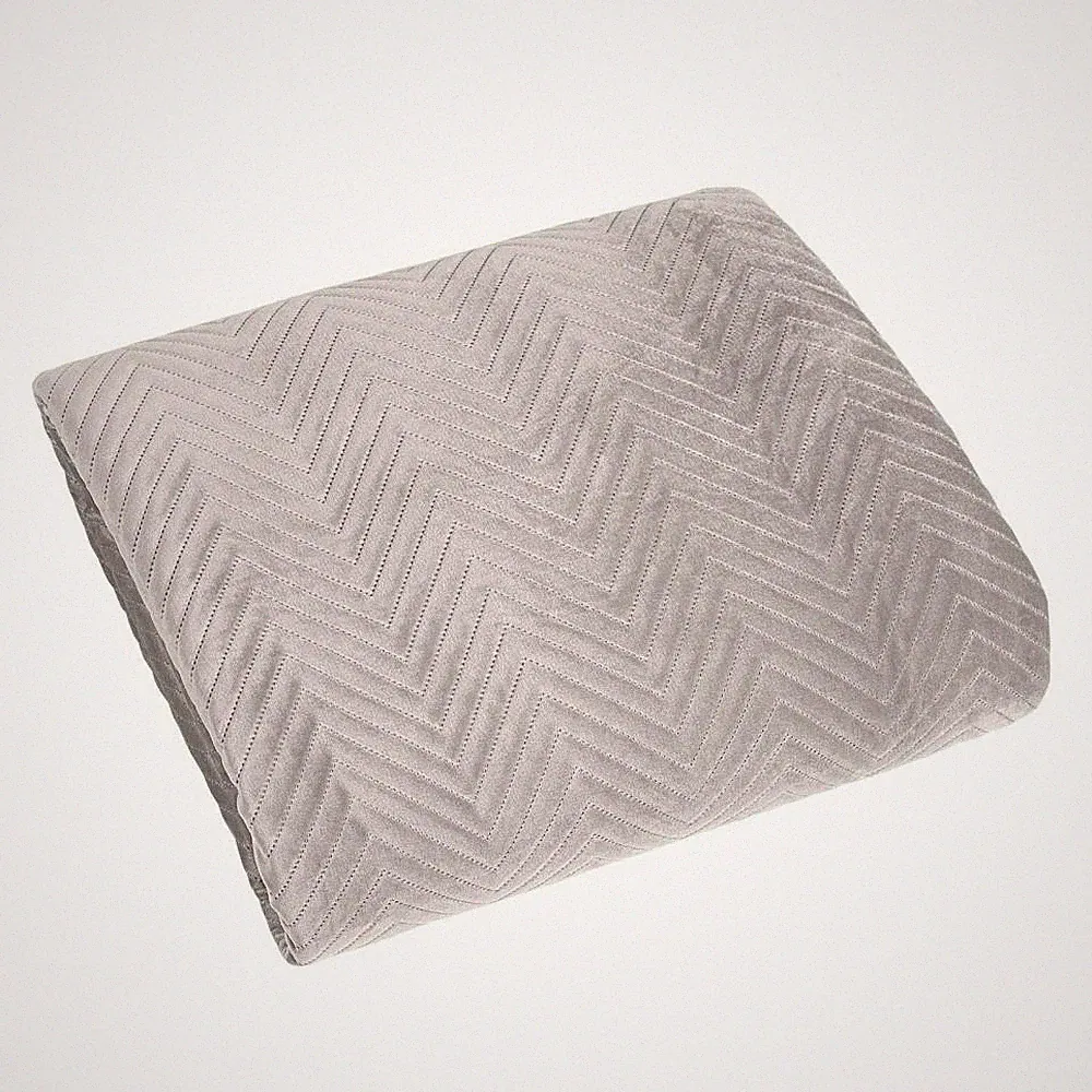 Tagesdecke Bettüberwurf Steppdecke 200 x 220 cm beige kuschelig Kuscheldecke