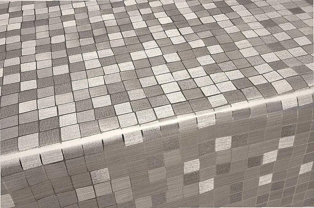 Tischdecke Küche Fleckenschutz Metallic Hochglanz Kariert Tischdecke Modern