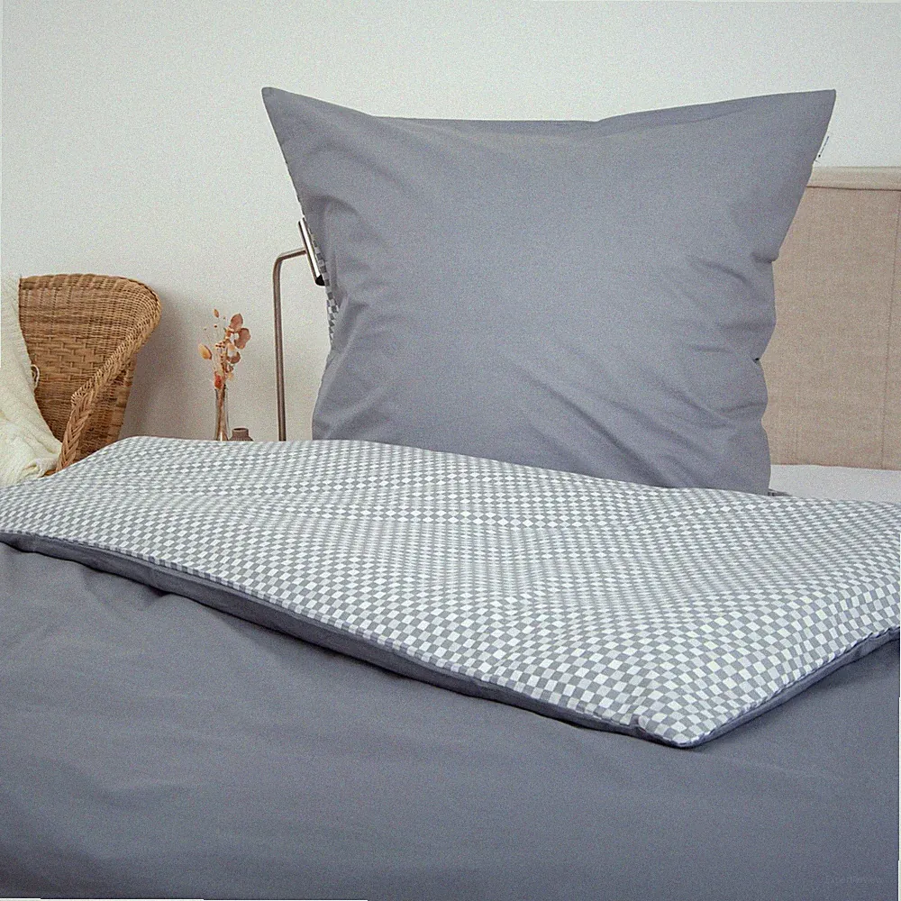 Tom Tailor Scandi Trio "Oslo" Bettwäsche 2 tlg 80x80 + 135x200 cm 100% Baumwolle