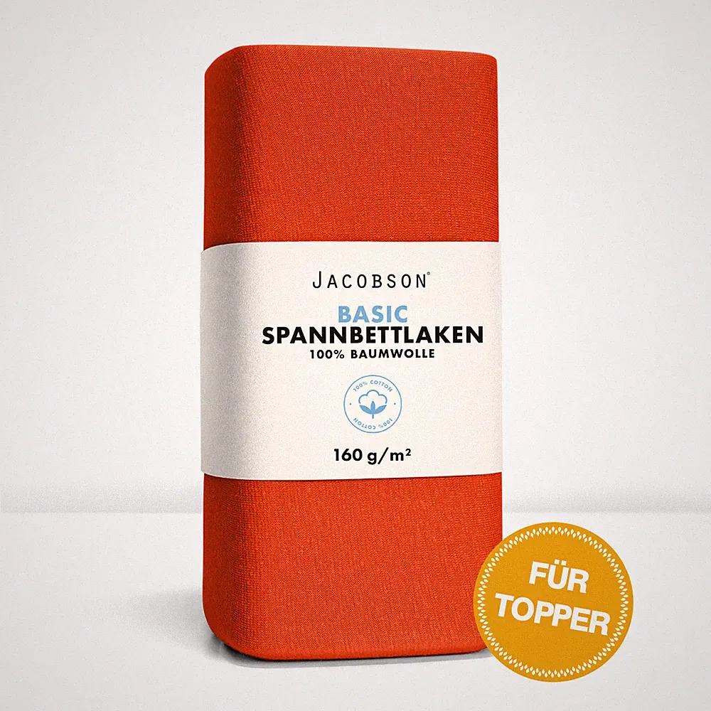 TOPPER Jersey Spannbettlaken Boxspringbett Spannbetttuch 100% Baumwolle Laken