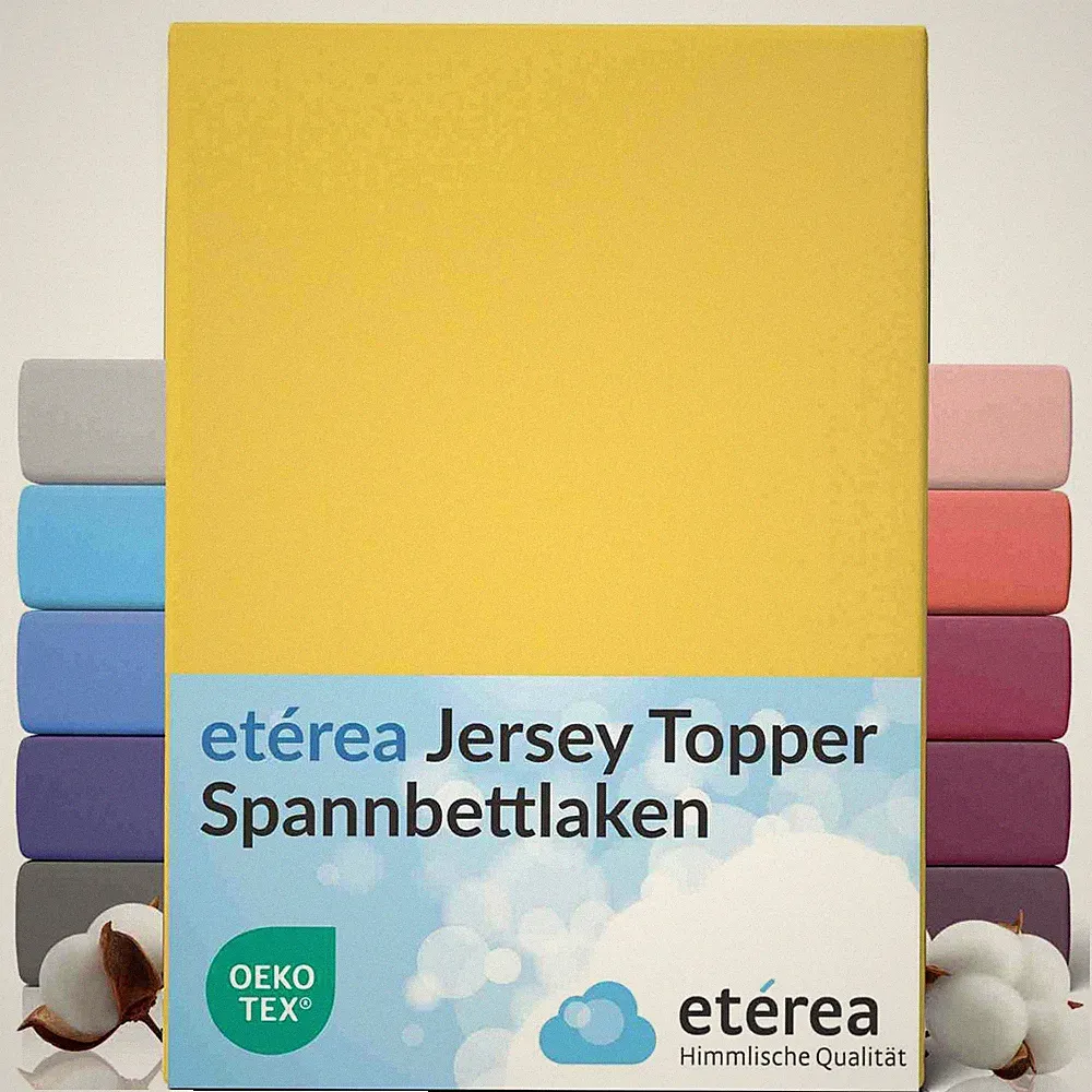 Topper Spannbettlaken Baumwolle- etérea Comfort Jersey -Bettlaken Boxspringbett