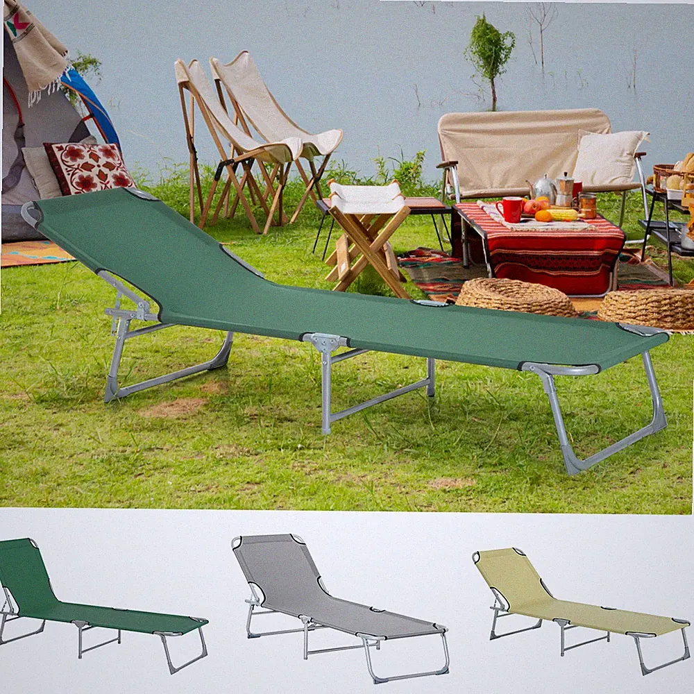 Tragbares klappbares Campingbett Liege Armee für Outdoor Schlafen Wandern Reisen