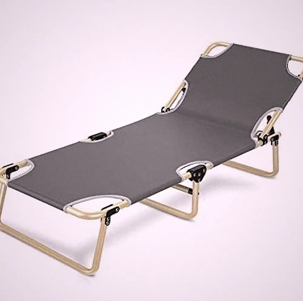 Tragbares klappbares Kinderbett Bett klappbares Campingbett mit dickerer Kinderbett Matratzenauflage.