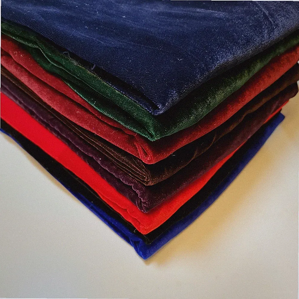 Triple 3 Krone Micro Samt Stoff nicht dehnbar Kleid Handwerk Kostüm Material 44"