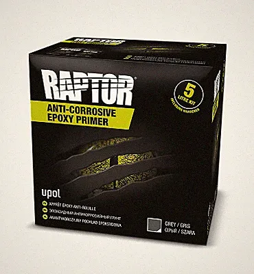 Upol RAPTOR 4:1 KORROSIONSSCHUTZ EPOXY PRIMER 5L KIT Bettwäsche & Schutzbeschichtung