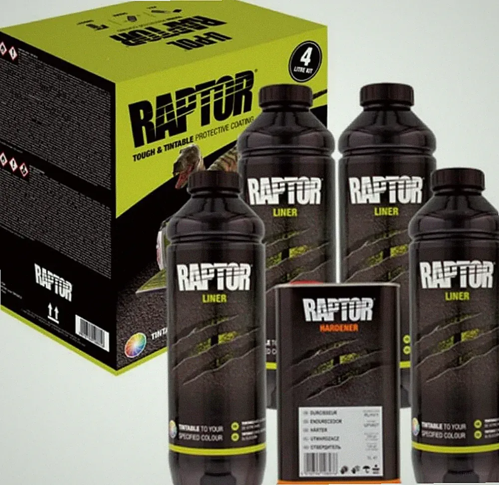 UPol Raptor Truck Hartbetteinlage Lack abtönbar 4L Liter Set