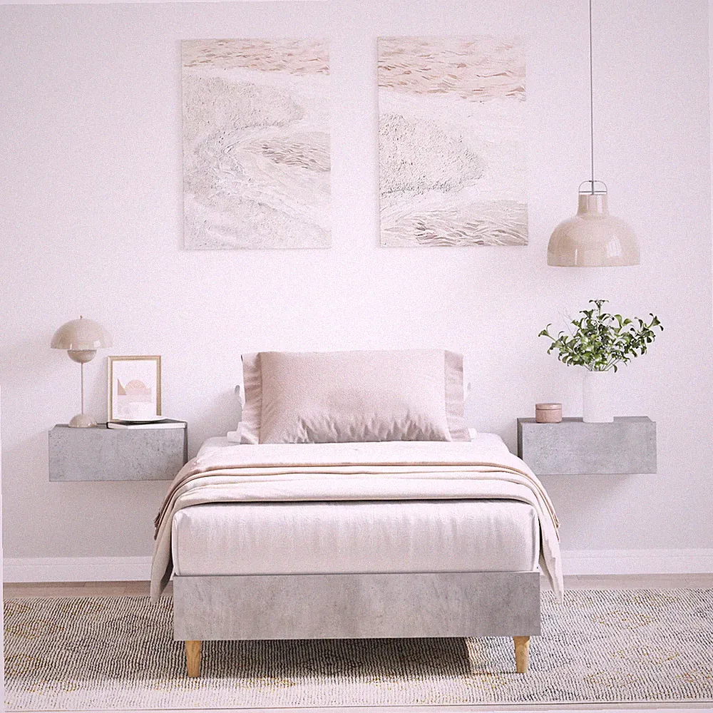 vidaXL Bettgestell ohne Matratze Artisan-Eiche 160x200cm Holzwerkstoff