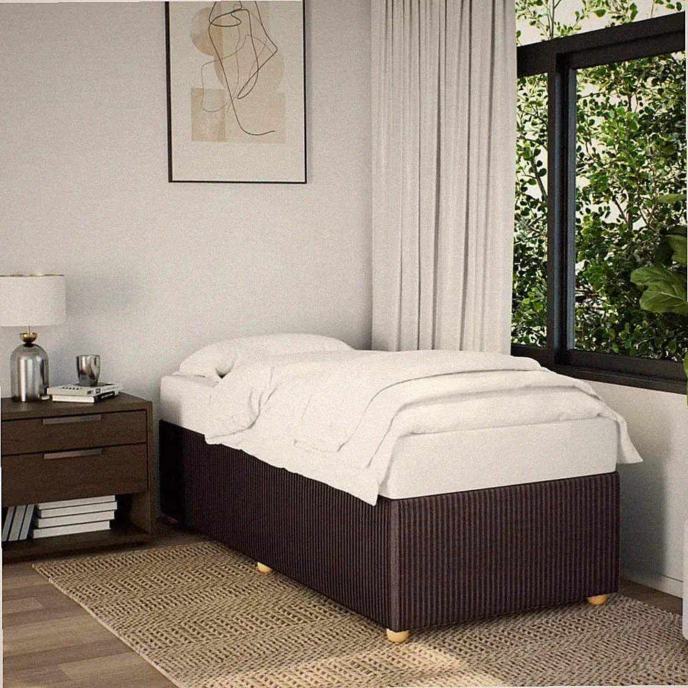 vidaXL Bettgestell ohne Matratze Hellgrau 80x200 cm Stoff