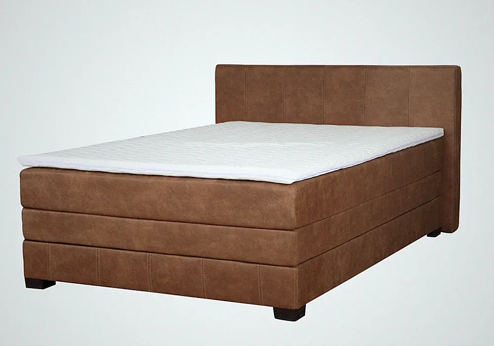 Vintage Boxspring Betten Polsterbett Bett Holzbett Doppel Hotel Ehebett 200x200