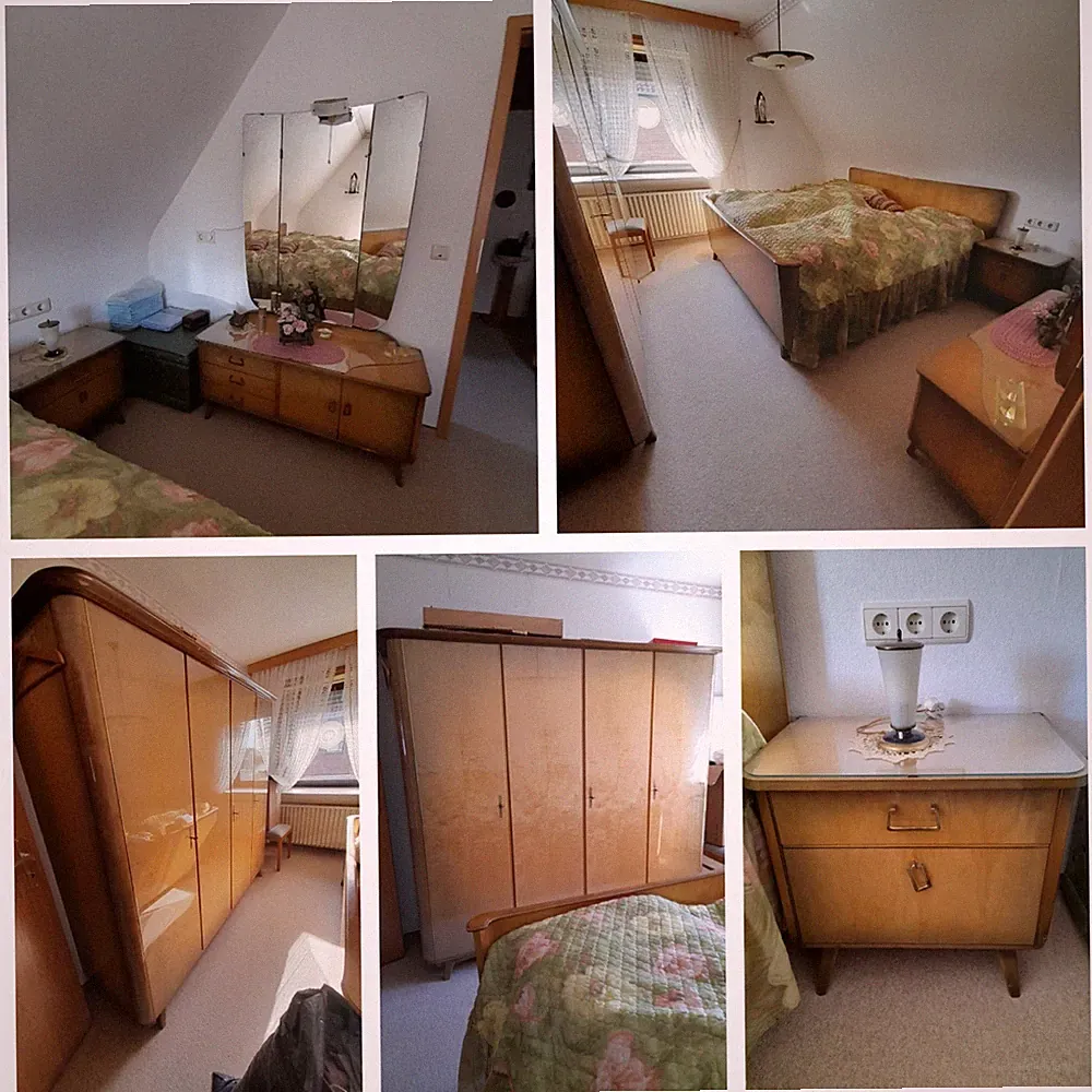 VIntage Möbel 1950er jahre Schlafzimmer gebraucht Zustand siehe Fotos
