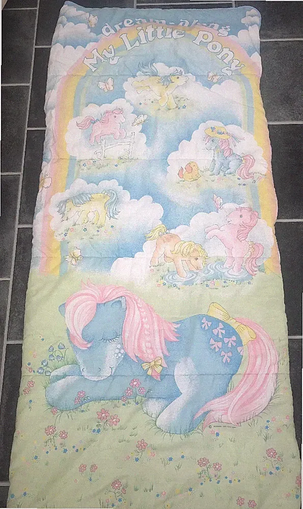 Vintage My Little Pony Schlafsack Dream Along Hasbro 1984 erste Generation