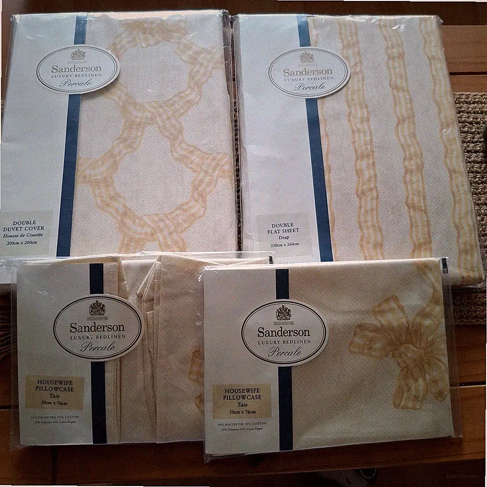 Vintage Sanderson Karussell Doppel Bettbezug 2 Kissenbezüge & flaches Laken Set