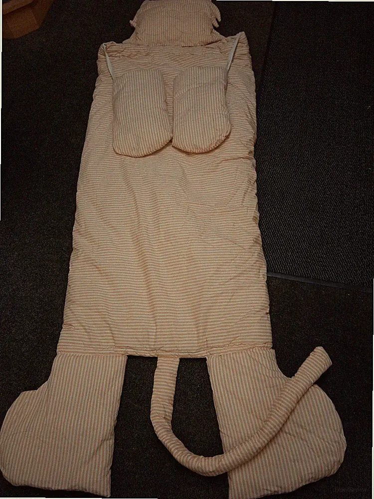 Vintage Selbstgemachter Schlafsack mit Katzenmotiv für Erwachsene
