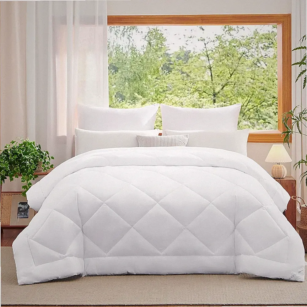 WAVVE Bettdecke 240X220 Cm Ganzjahresdecke 4 Jahreszeiten, Steppdecke 300Gsm Mik