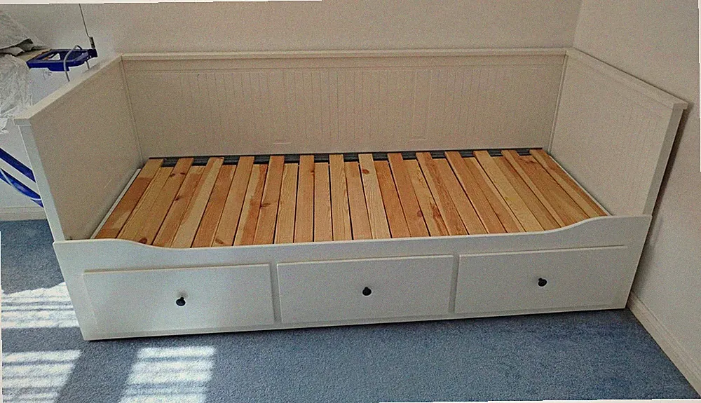 Weißes Holz Tagesbett 100x200 mit Lattenrost Nur ABHOLUNG FÜR 100€