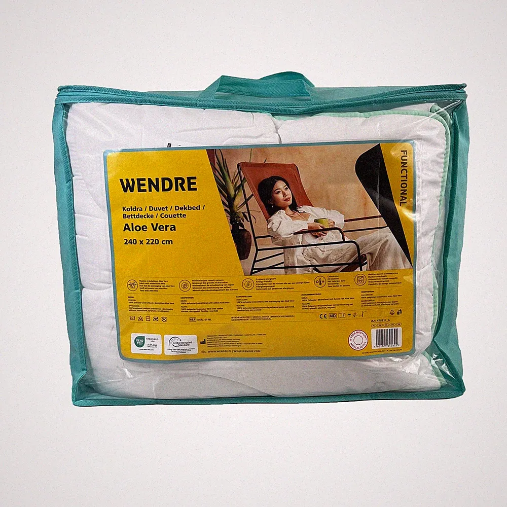 Wendre Ganzjahres Bettdecke 240×220 cm Bett Schlafen Decke Kissen Hotel - Neu