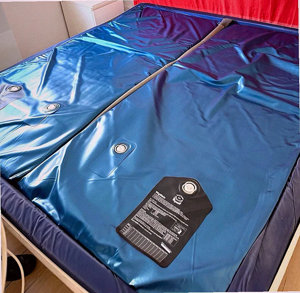 WigWam Softside Wasserbettmatratze Dual 180x200 Mittelberuhigung 70% Blau BFVVS