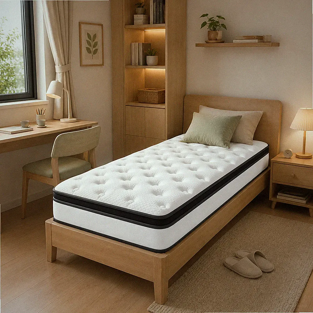 WOLTU Matratze 90x200cm für Einzelbett H3 Härtegrad Ergonomisch 24 cm Höhe Weiß