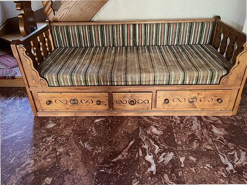 Wunderschöne Voglauer Bauernliege Braun Massiv - Vintage - Sofa - Tagesbett