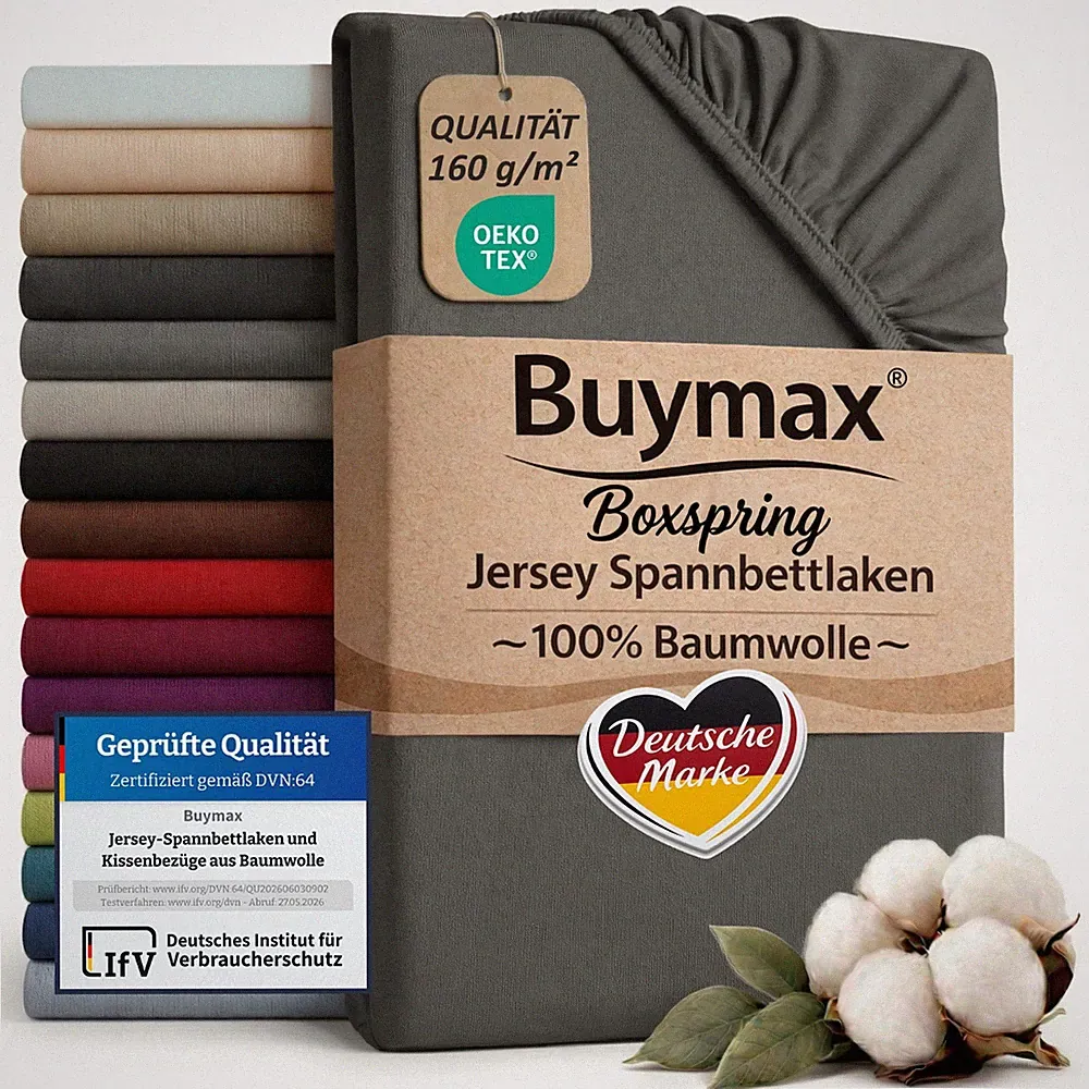 XL Spannbettlaken Wasserbett Boxspringbett Jersey Spannbetttuch Laken BUYMAX