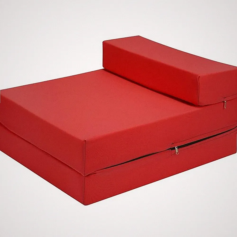 Z Bett Single Futon Klappbar Besucherstuhl Bett Schaumstofffüllung Wasserabweisend Bezug