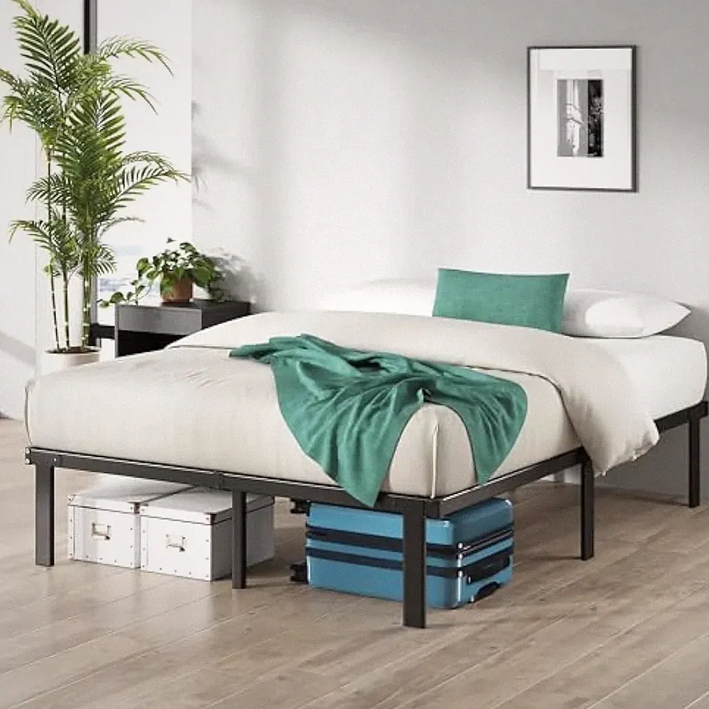 Zinus Caleb Super King Bettgestell - Bett 180x200 cm - 36cm Höhe - Metallbett