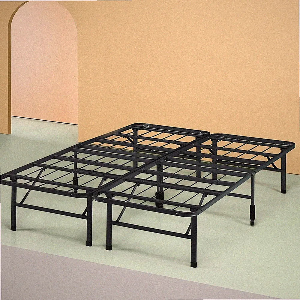 Zinus Metall Doppelbett 140x200 cm Schwarz