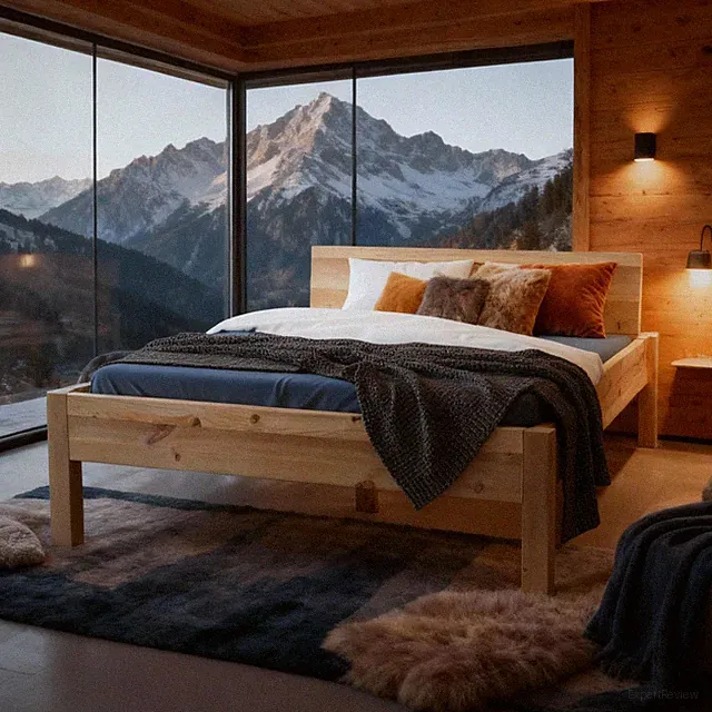 Zirbenholzbett Zirbenbett Doppelbett Einzelbett Alpen-Königin für jung und alt