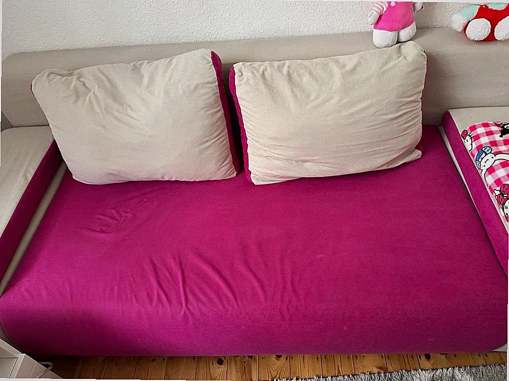 Zum Verschenken Schlafsofa 2-Sitzer mit Schlaffunktion Doppelbett